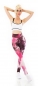 Preview: Sexy bunte High Waist Leggings mit Push-Up Effekt - pink