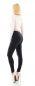 Preview: Figurbetonte High Waist Jeans mit Knopfleiste - schwarz