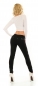 Preview: Sexy Middle Waist Push Up Jeans in schwarz