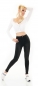 Preview: Hight Waist Skinny-Jeans mit Used-Effekten - vintage black