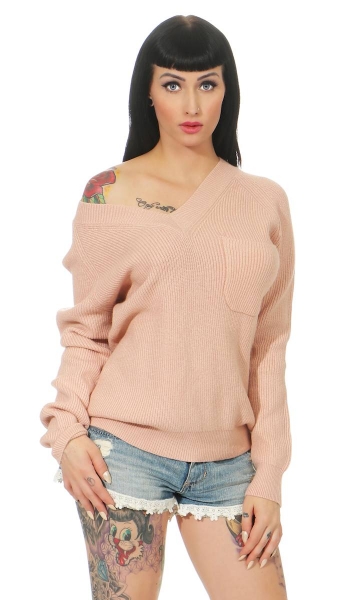 Taillierte Feinstrick Pullover