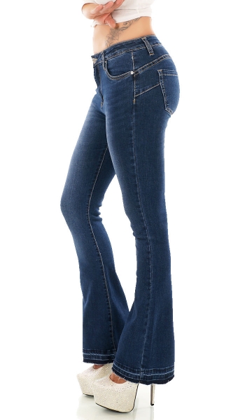 Flare Cut Bootcut Jeans Hose