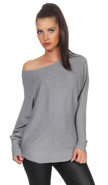 Moderner Feinripp Pullover