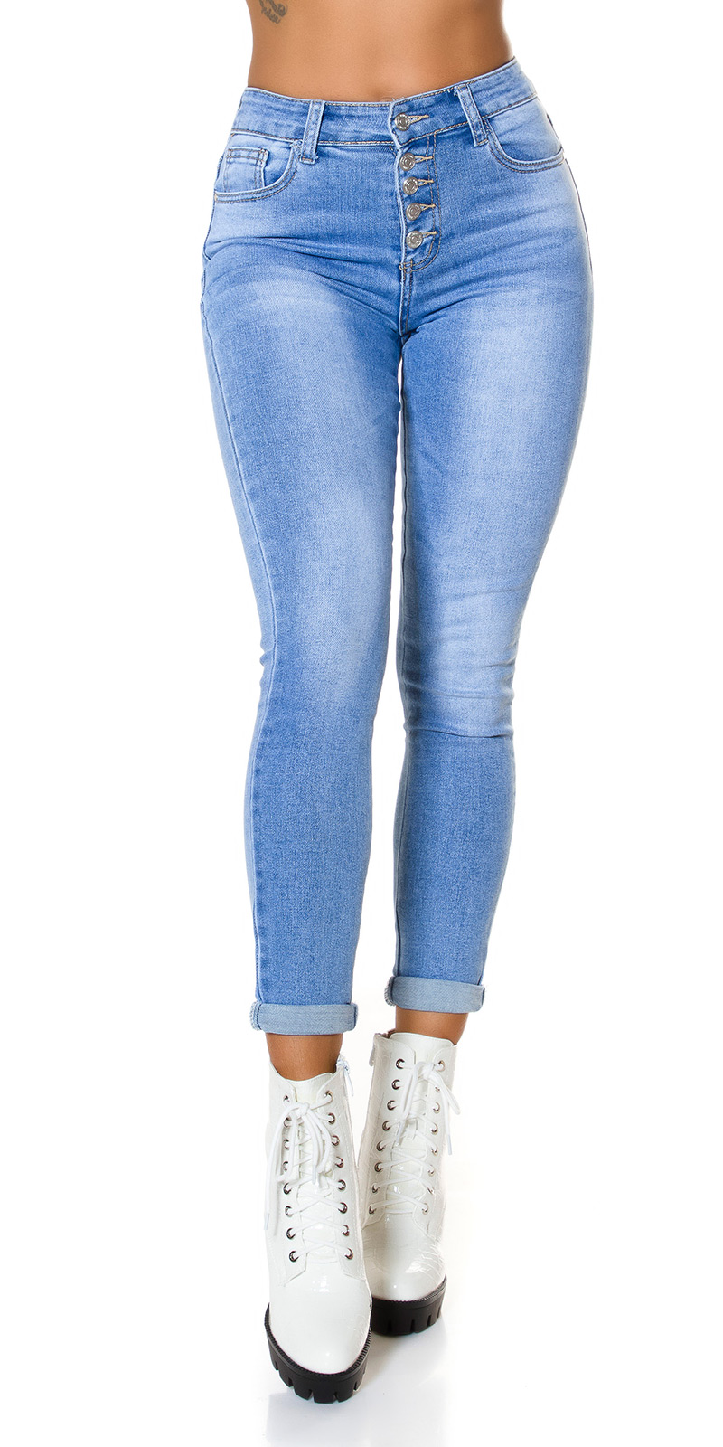 Trendstylez Jeans Used Damen Skinny - Röhren