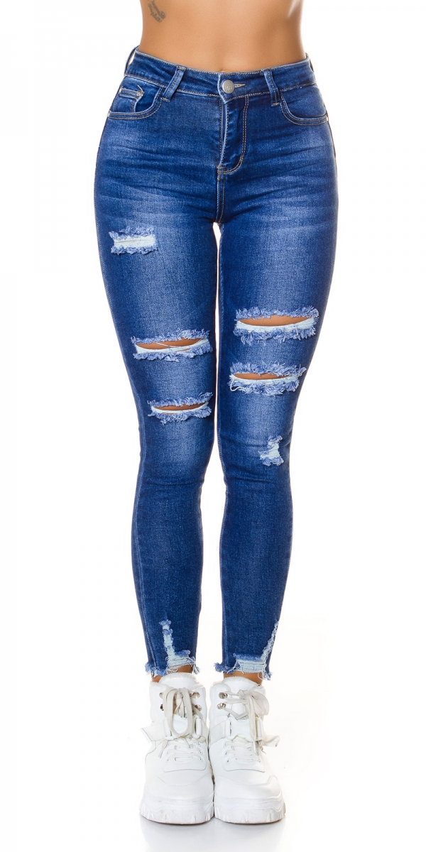 Used Jeans mit Prints