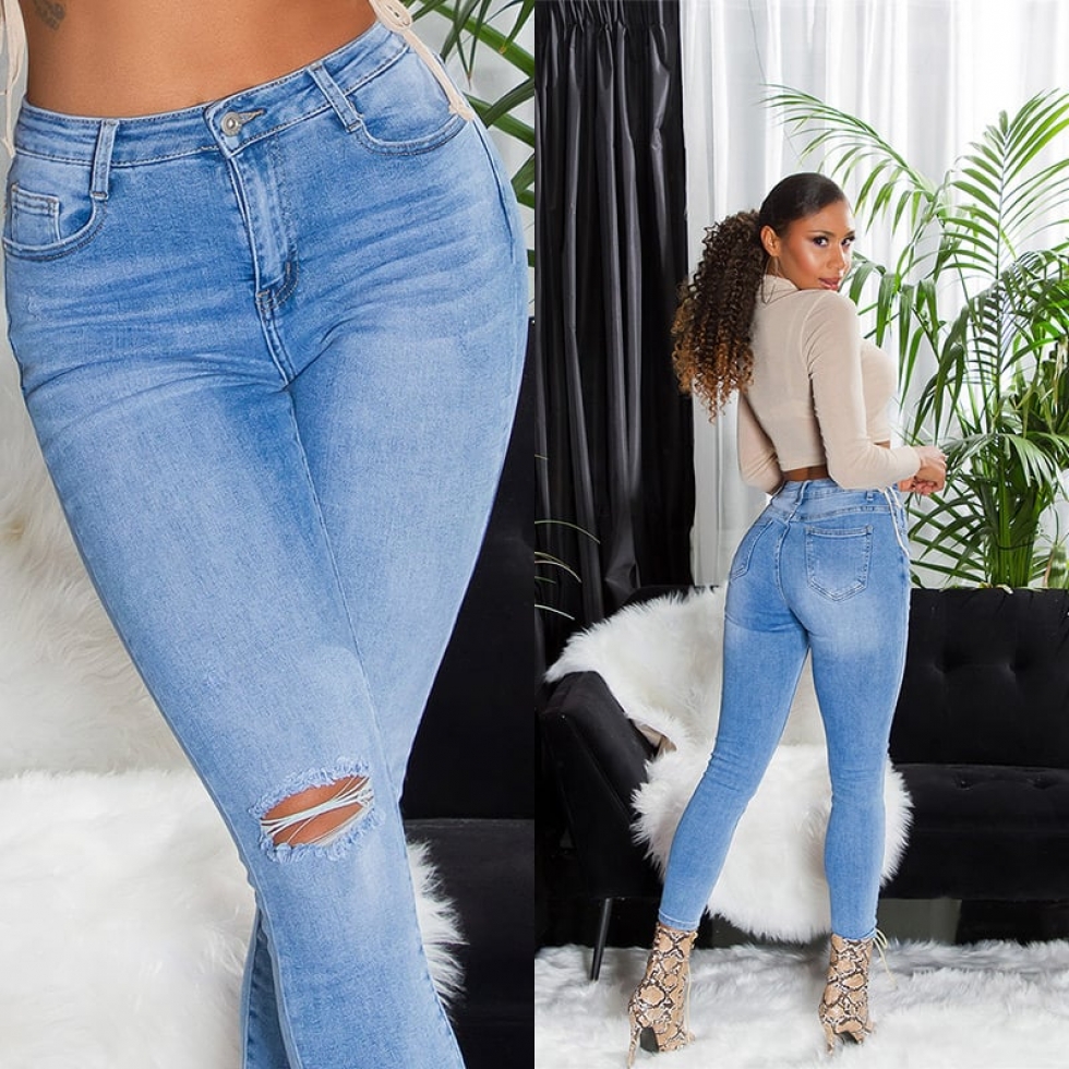 Sexy Must Have  Used Damen Jeans Hose - blue washed