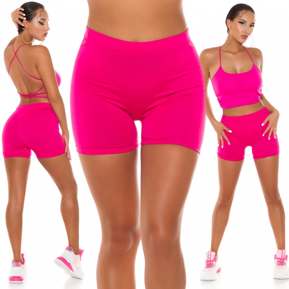 Sportliche Capri-Leggings in pink