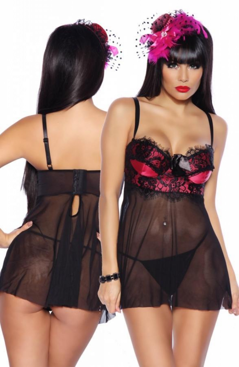 Babydoll mit Schleife