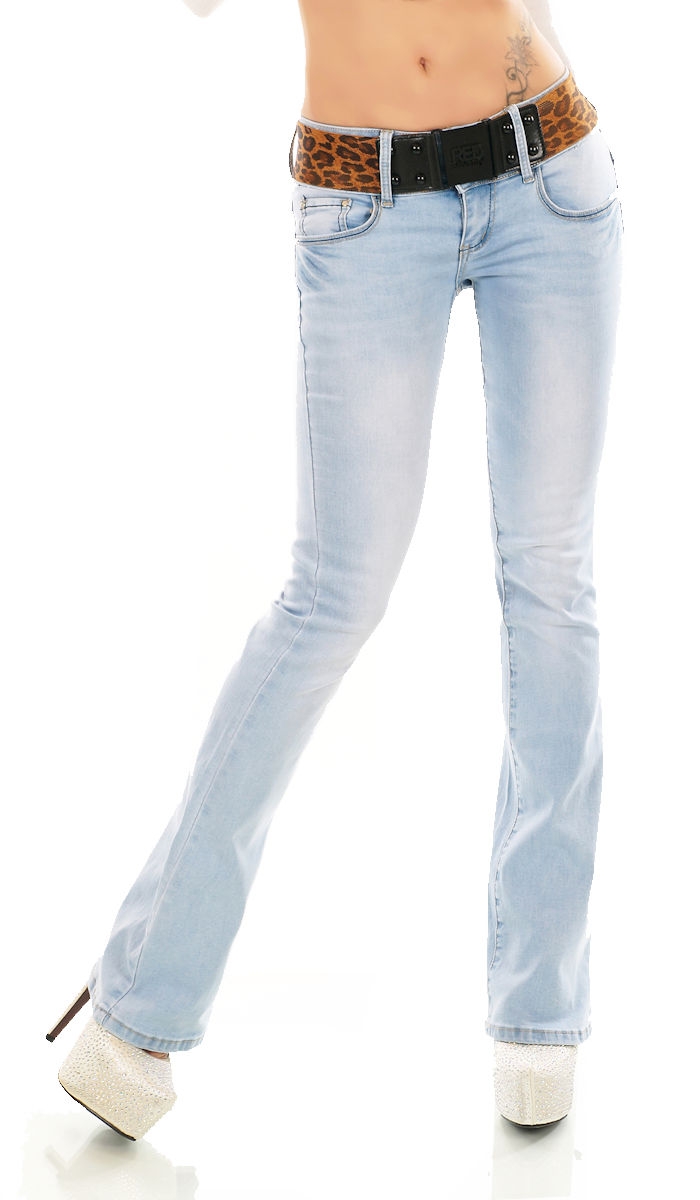 Basic Bootcut Jeans Hose