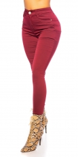 Basic Skinny Jeans in bordeaux