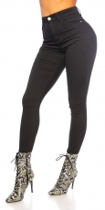 Basic Skinny Jeans in schwarz