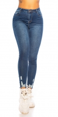 Sexy High Waist Skinny Jeans - blue washed