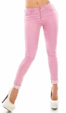 Dünne Sommer Jeans mit sexy Push Up Effekt in soft pink