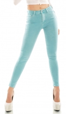 Basic High Waist Jeans in minze