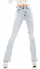 Trendstylez - Sexy Damen Bootcut-Jeans Schlaghosen